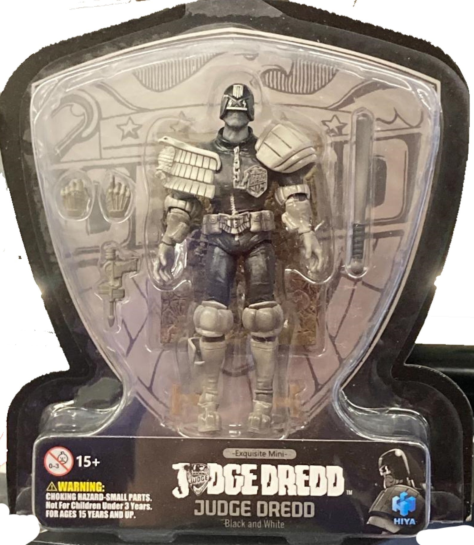 Hiya Toys Exquisite Mini Judge Dredd Black & White