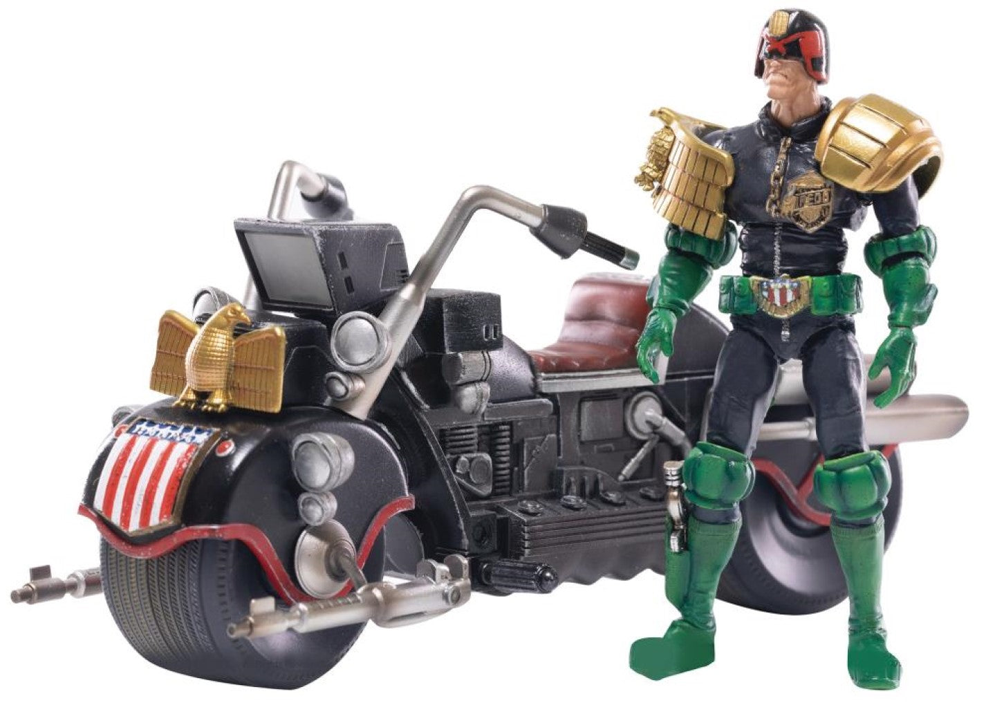 Hiya Toys Exquisite Mini Judge Dredd & Lawmaster MK II