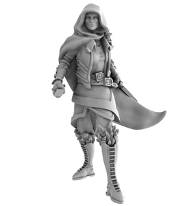 Female Ranger Dual Dagger Hood Up