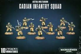 Warhammer 40K Astra Militarum Cadian Infantry Squad