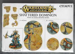 Warhammer Age of Sigmar Shattered Dominion 40mm & 65mm Round Bases