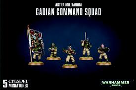 Warhammer 40K Astra Militarum Cadian Command Squad