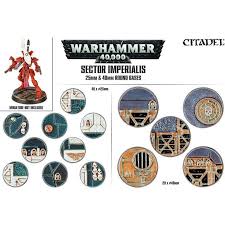 Warhammer 40K Sector Imperialis 25mm & 40mm RoundBases