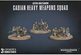 Warhammer 40K Astra Militarum Cadian Heavy Weapons Squad