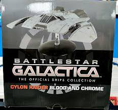 Battle Star Galactica The Official Ships Collection Classic Cylon Raider Blood and Chrome