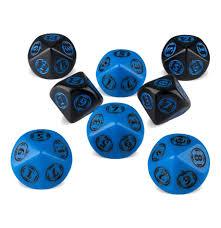 Warhammer 40K Wound Trackers Dice BLUE BLACK