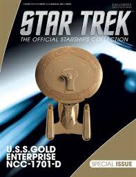 Star Trek The Official Starships Collection U.S.S. Gold Enterprise NCC-1701-D