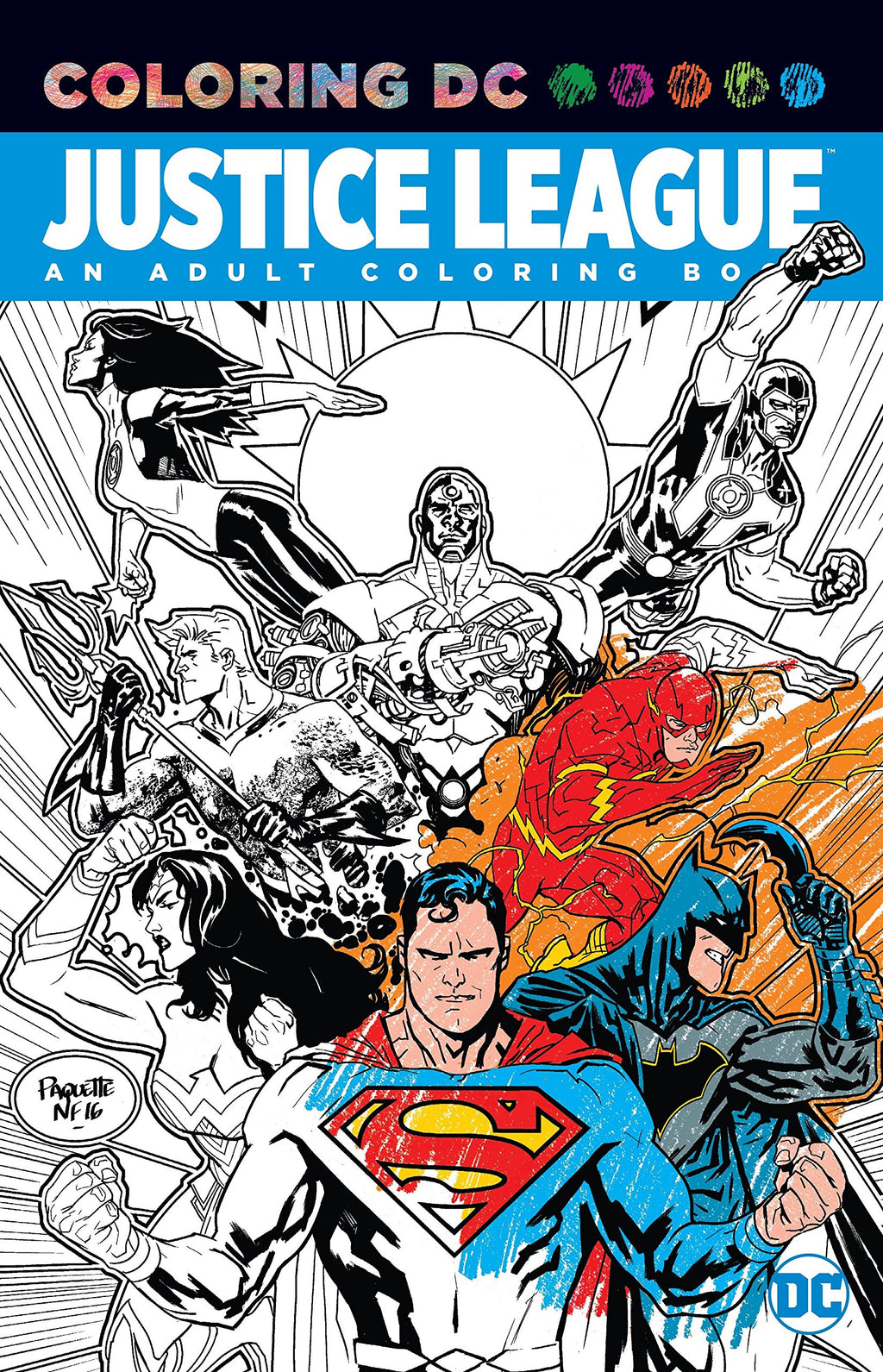 Justice League : Coloring DC - The Comic Warehouse