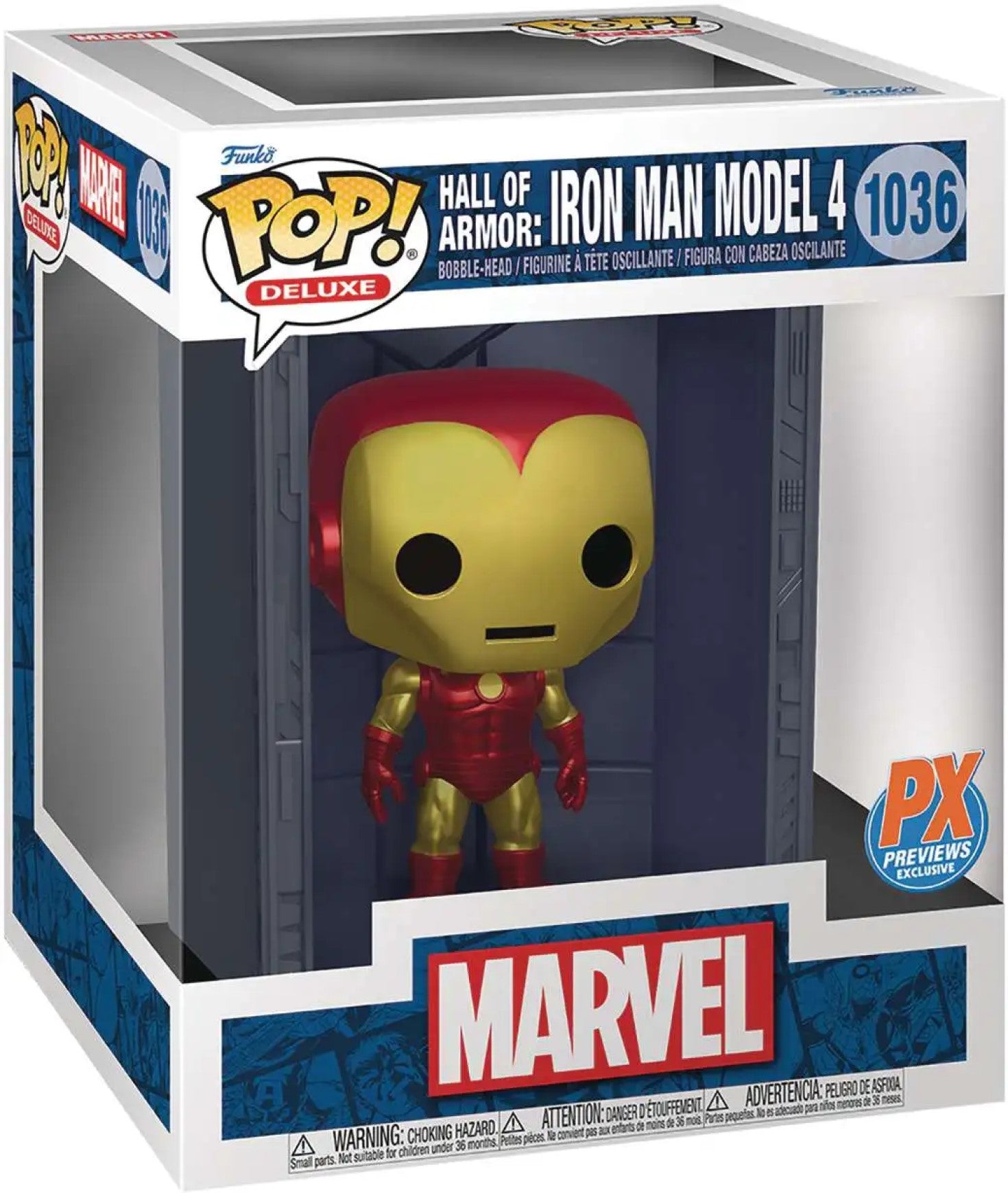 POP 1036 Deluxe Hall Of Armor : Iron Man Model 4 PX