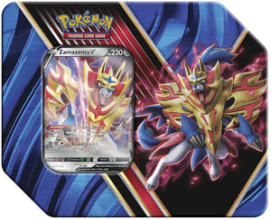 Pokemon  - Tin - Zamazenta V ( Blue ) - The Comic Warehouse