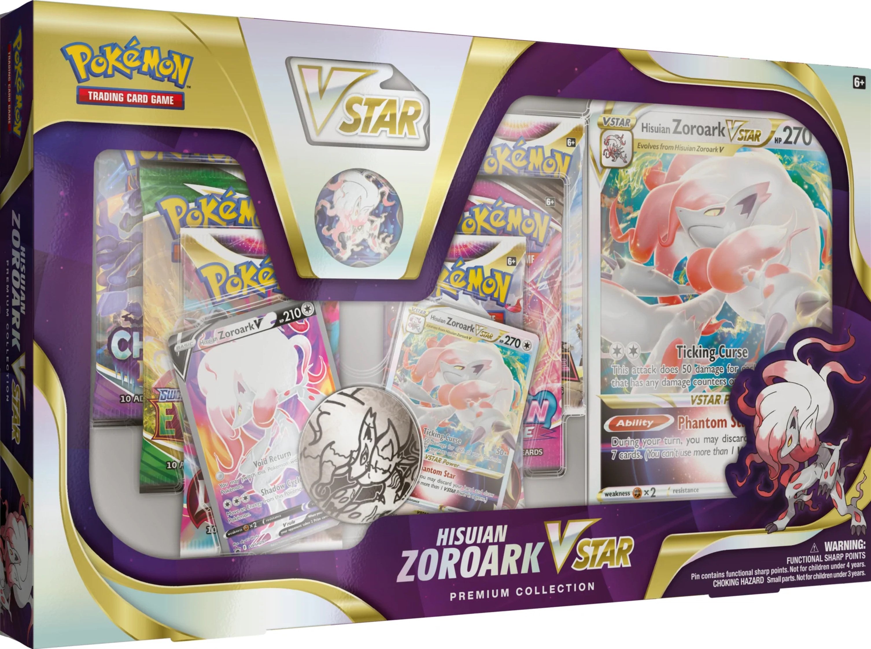 Pokemon Hisuian Zoroark VStar Premium Collection