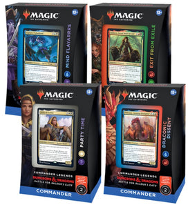 MTG Set Of 4 Commander Legends Battle For Baldur's Gate Commander Deck