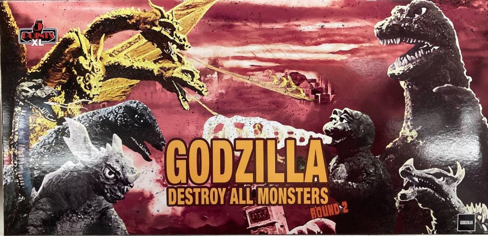 Godzilla Destroy All Monsters Round 2 Box Set 5 Points XL