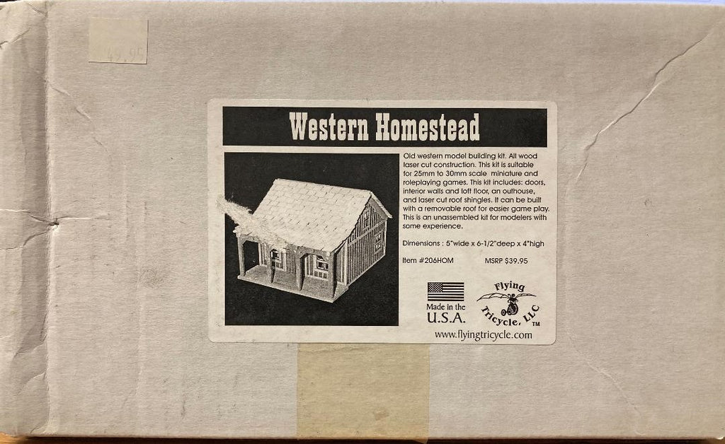 Western Homestead Wood Model - The Comic Warehouse