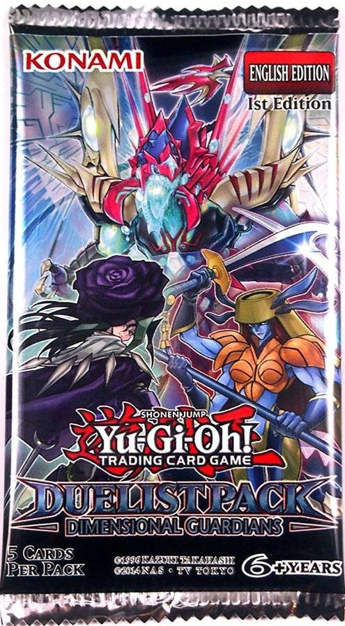 Yu-Gi-Oh TCG: Duelist Pack Dimensional Guardians Booster Pack - The Comic Warehouse