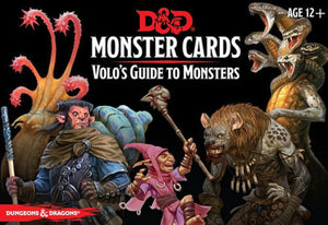 Dungeons & Dragons Monster Cards Volo's Guide To Monsters - The Comic Warehouse