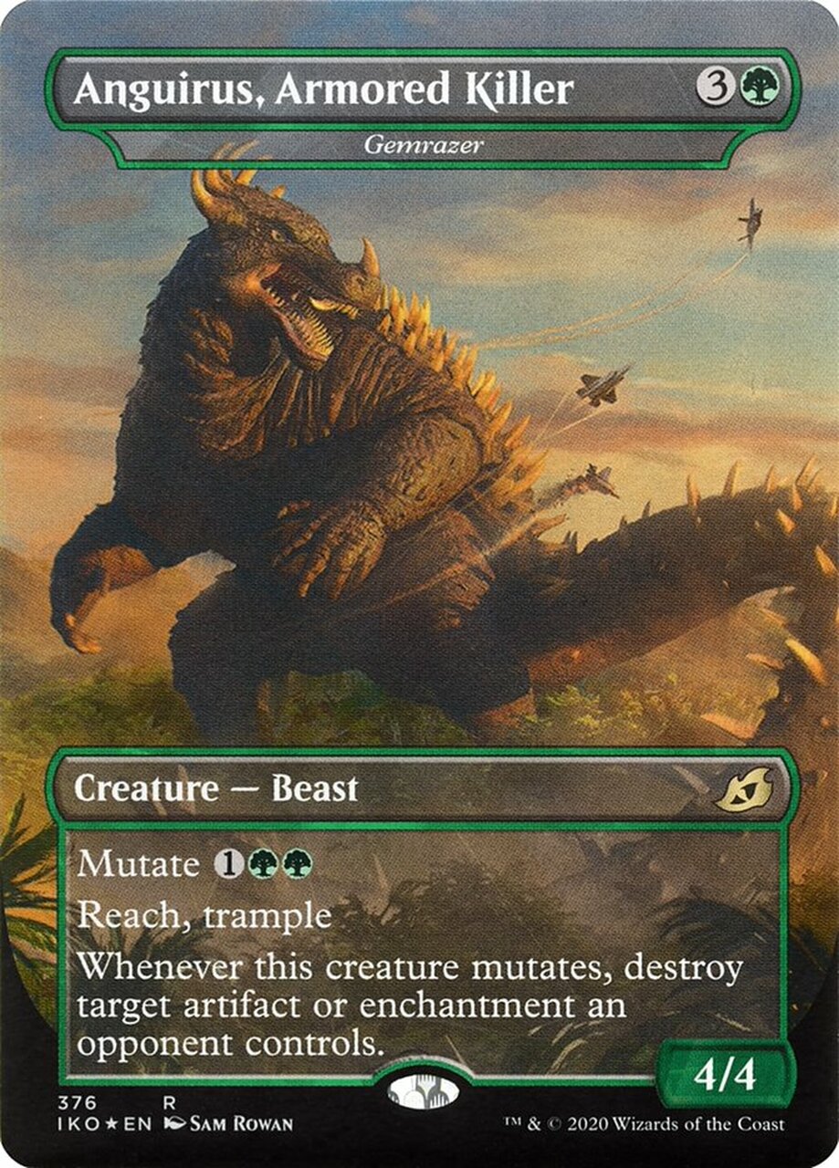 Foil Anguirus, Armored Killer - Gemrazer - Alternate Art - Ikoria: Lair of Behemoths