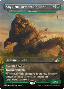 Foil Anguirus, Armored Killer - Gemrazer - Alternate Art - Ikoria: Lair of Behemoths