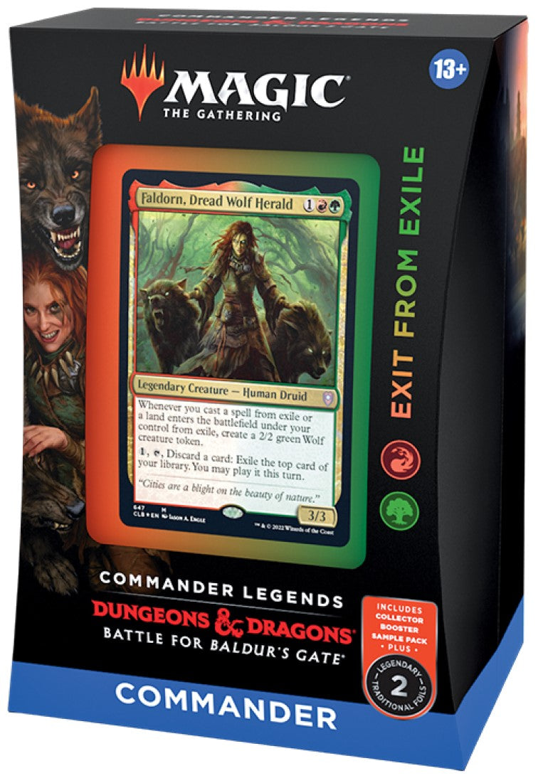 MTG Exit From Exile Commander Legends Battle For Baldur's Gate Commander Deck