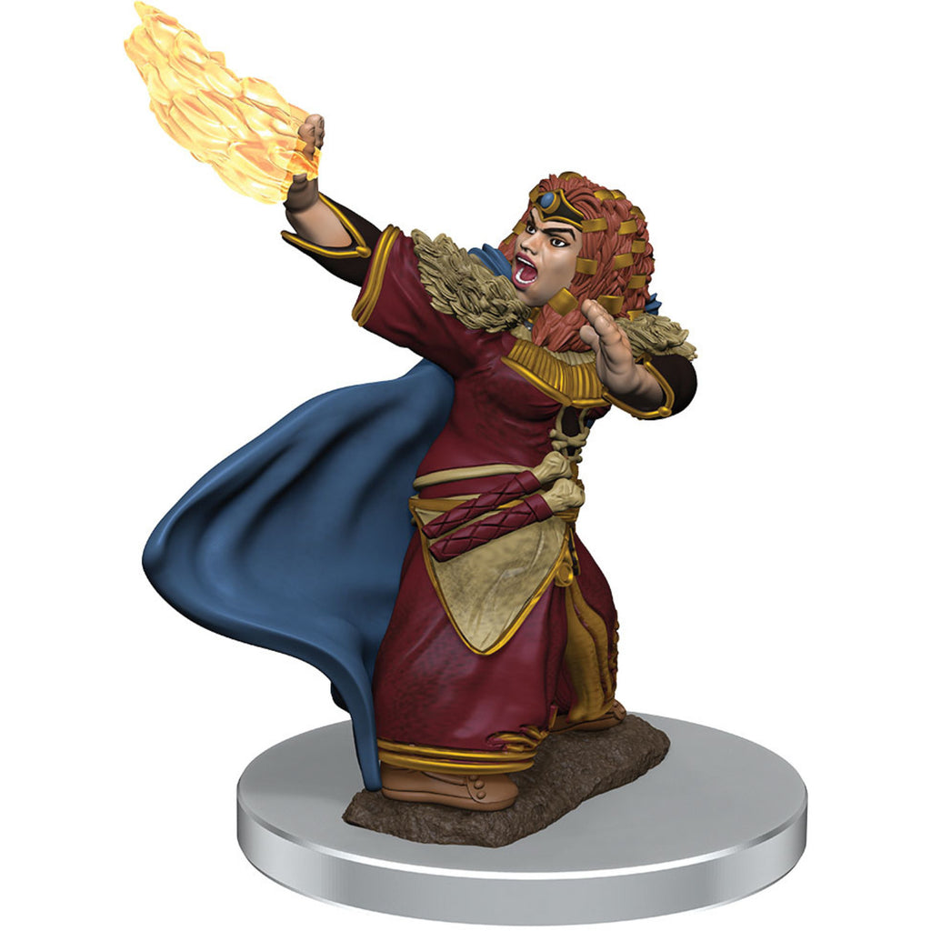 D&D Female Dwarf Wizard Premium Miniatures - The Comic Warehouse