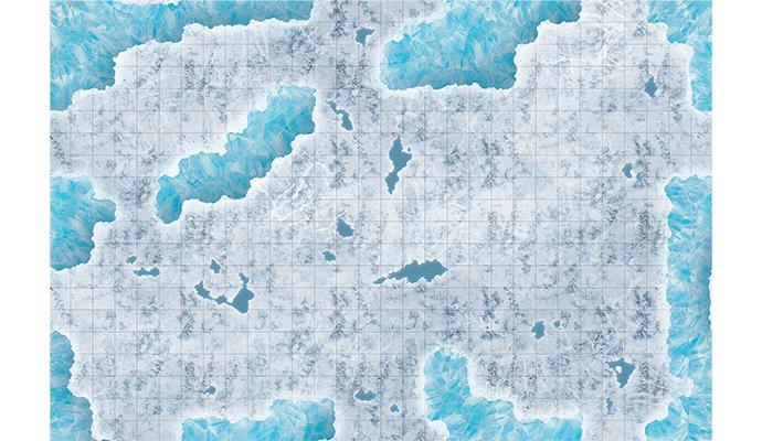 Game Mat Caverns Of Ice Encounter Map - The Comic Warehouse