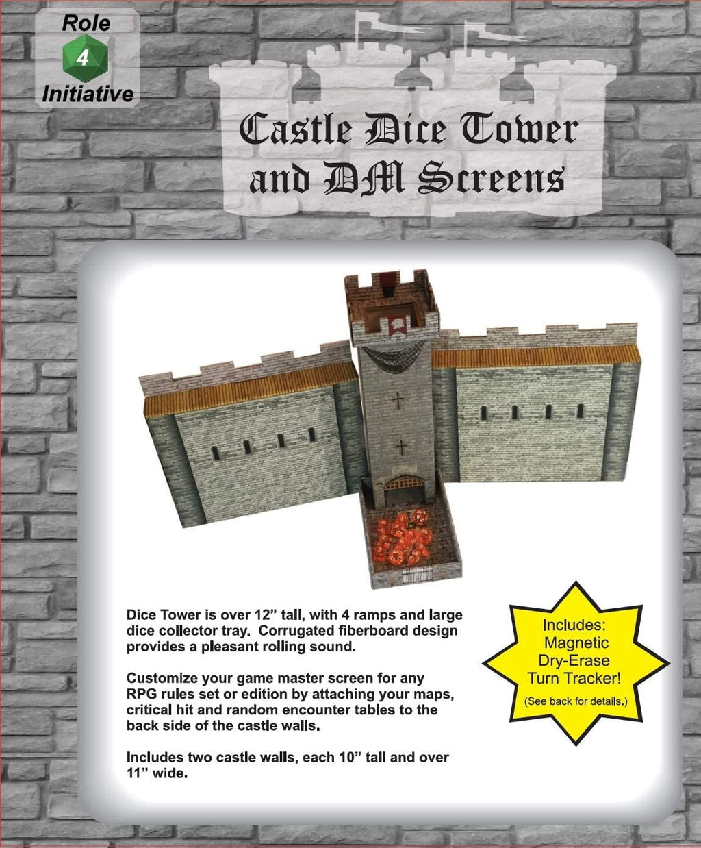 Castle Dice Tower And DM Screen - The Comic Warehouse