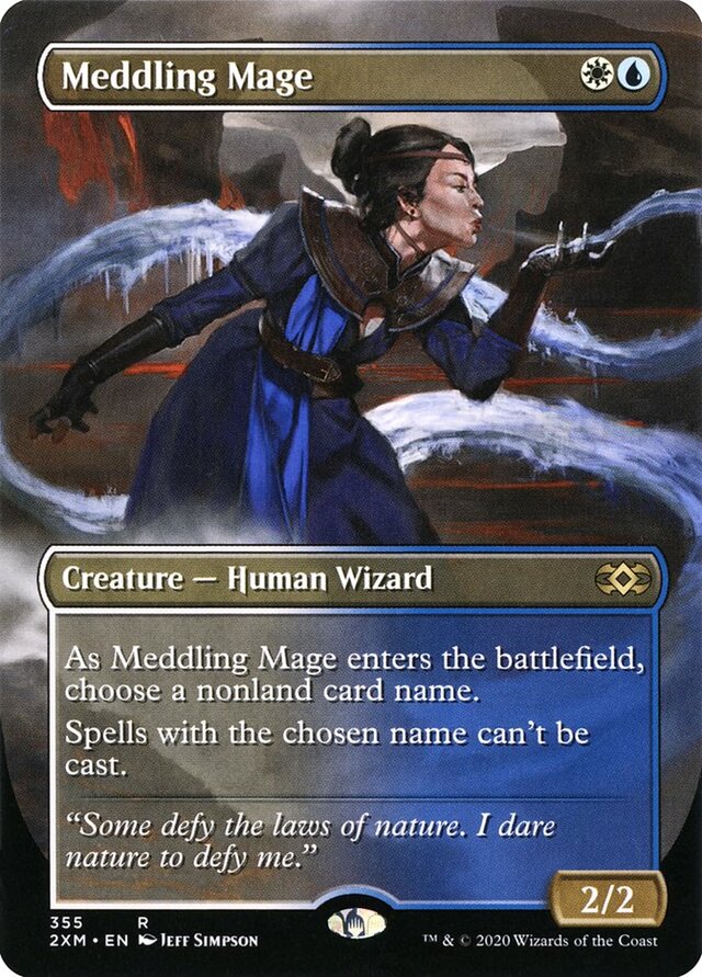 Meddling Mage - Alternate Art -  Double Masters - The Comic Warehouse