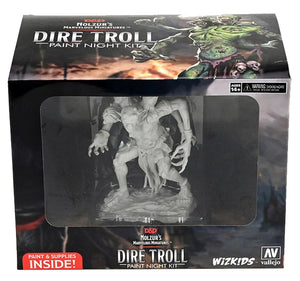 D&D Nolzur’s Marvelous Miniatures: Dire Troll Paint Night Kit - The Comic Warehouse