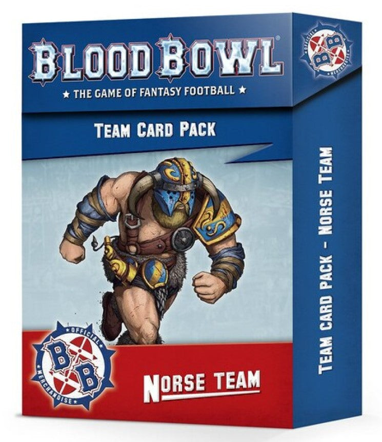 Warhammer Blood Bowl Norsca Rampagers Blood Bowl Card Pack - The Comic Warehouse