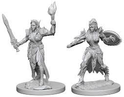 Pathfinder Battles Elf Female Fighter Unpainted Miniatures - The Comic Warehouse