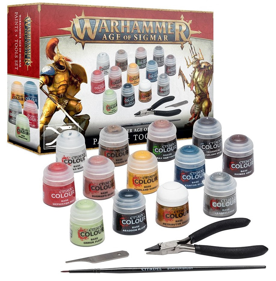 Warhammer Age of Sigmar Paints + Tools Set - The Comic Warehouse