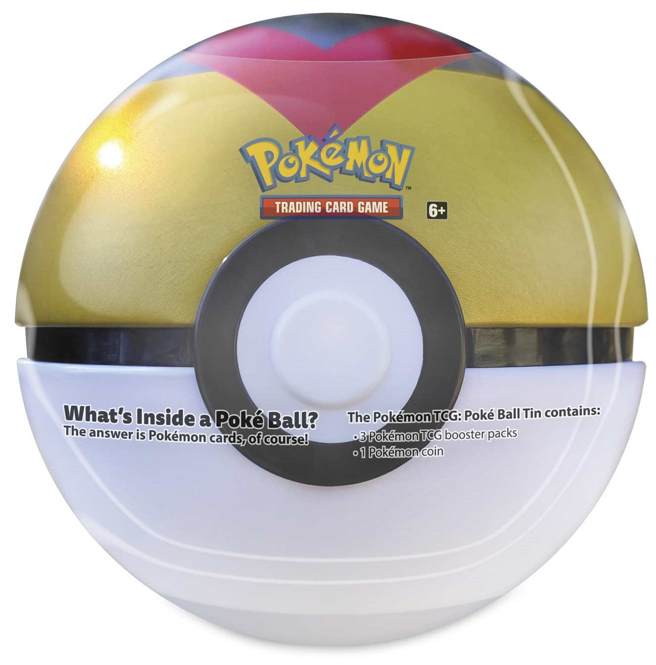 Pokémon TCG: Level Ball Tin ( Gold With Red )