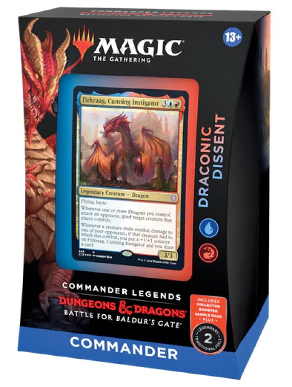 MTG Draconic Dissent Commander Legends Battle For Baldur's Gate Commander Deck