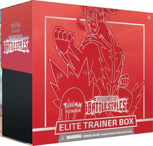 Pokemon Sword & Shield Battle Styles Elite Trainer Box Single Strike ( Red ) - The Comic Warehouse