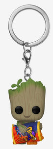 POP Pocket Keychain Groot With Cheese Puffs