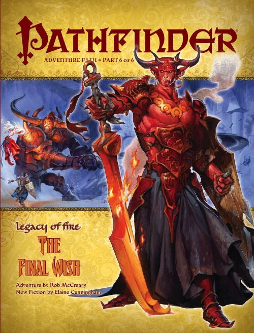 Pathfinder Adventure Path #24 LEGACY OF FIRE Book 6 : THE FINAL WISH - The Comic Warehouse