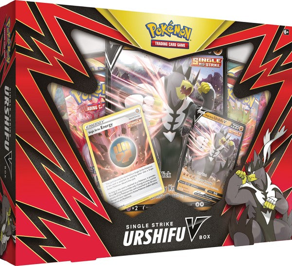 Single Strike Urshifu V Box ( Red Box ) - The Comic Warehouse