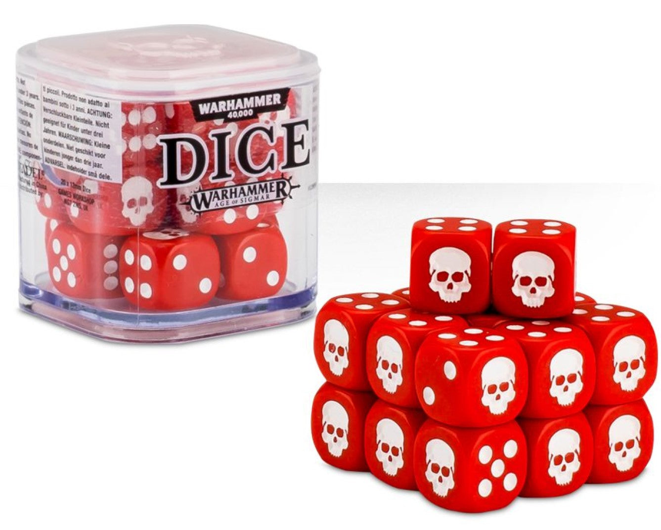 Warhammer 40K/Age Of Sigmar Dice Red