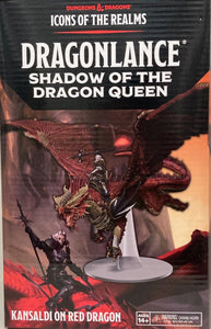 D&D Icons of The Realms Dragonlance Shadow Of The Dragon Queen : Kansaldi On Red Dragon