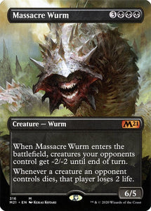 Massacre Wurm - Alternate Art -  Core Set 2021 - The Comic Warehouse