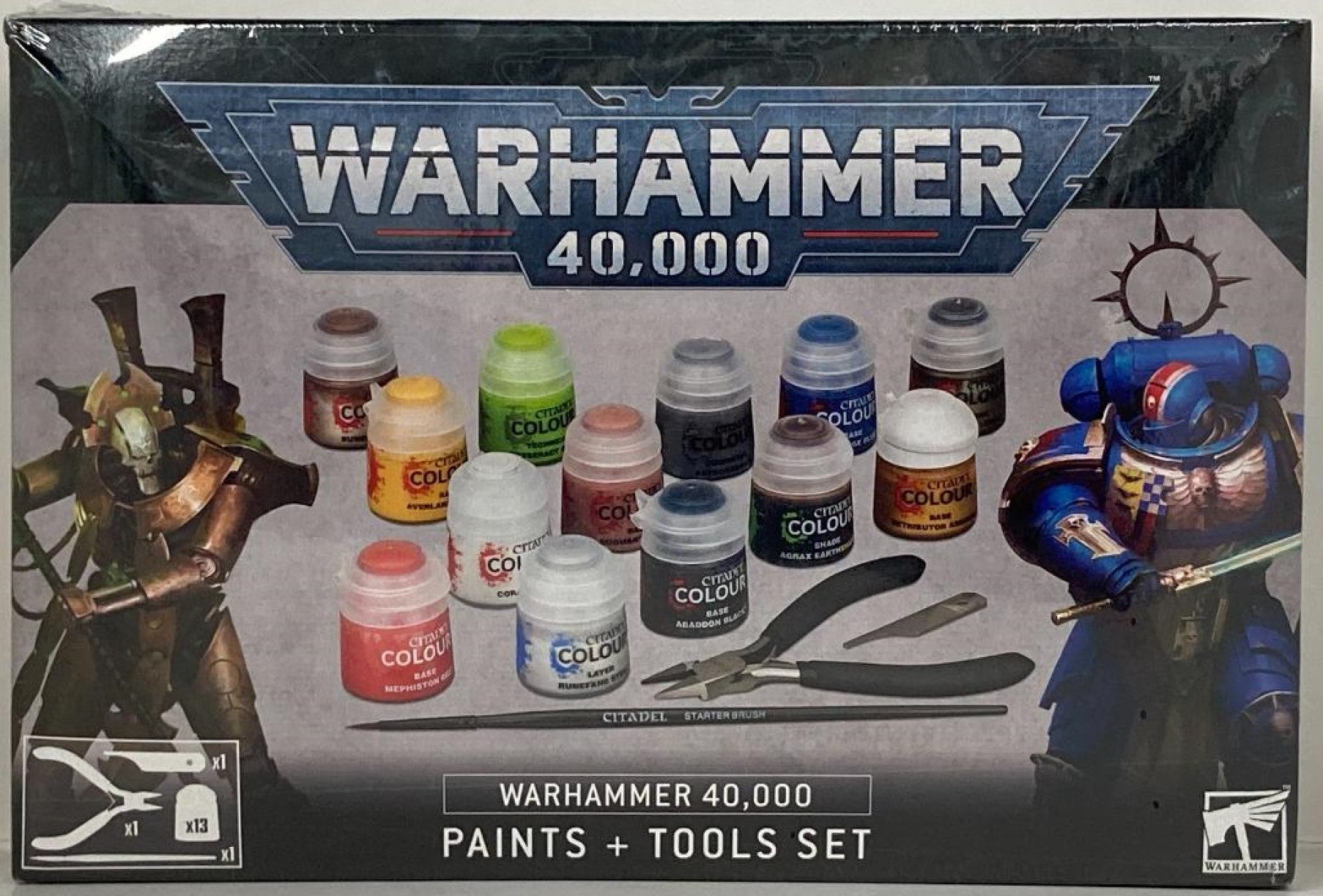 Warhammer 40K Paints + Tools Set