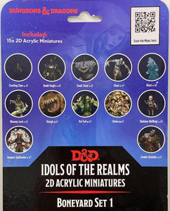 D&D Idols of the Realms 2D Acrylic Miniatures Boneyard Set 1 - The Comic Warehouse