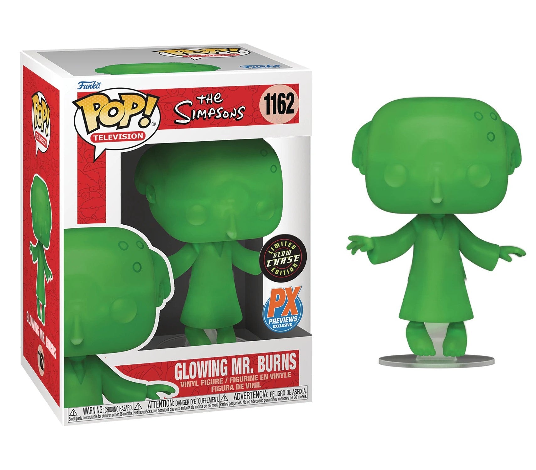 POP 1162 Television Glowing Mr. Burns Previews Exclusive Chase - The Comic Warehouse