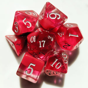 Dazzling July Ruby Layered Birthday Dice 7 Piece Set - Comic Warehouse