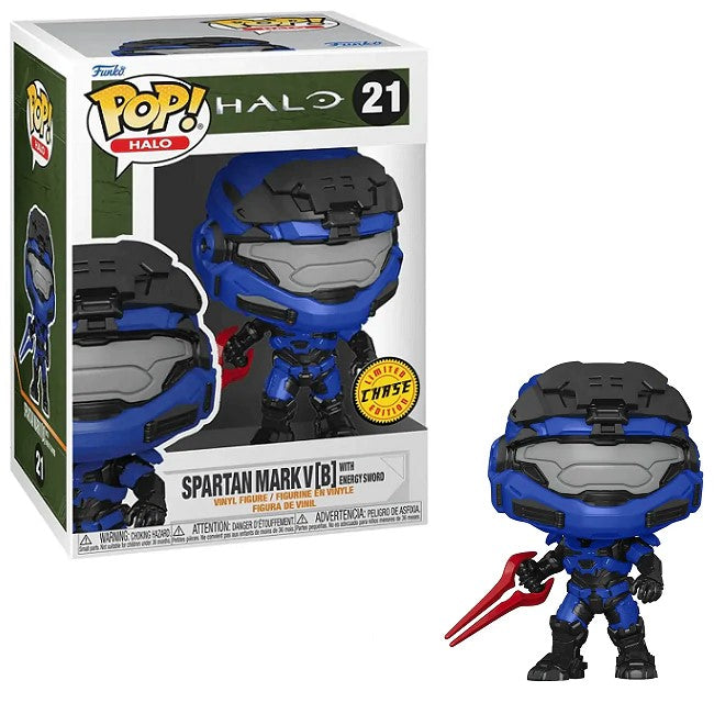 POP 21 Halo Spartan Mark V ( B ) With Energy Sword Chase - The Comic Warehouse