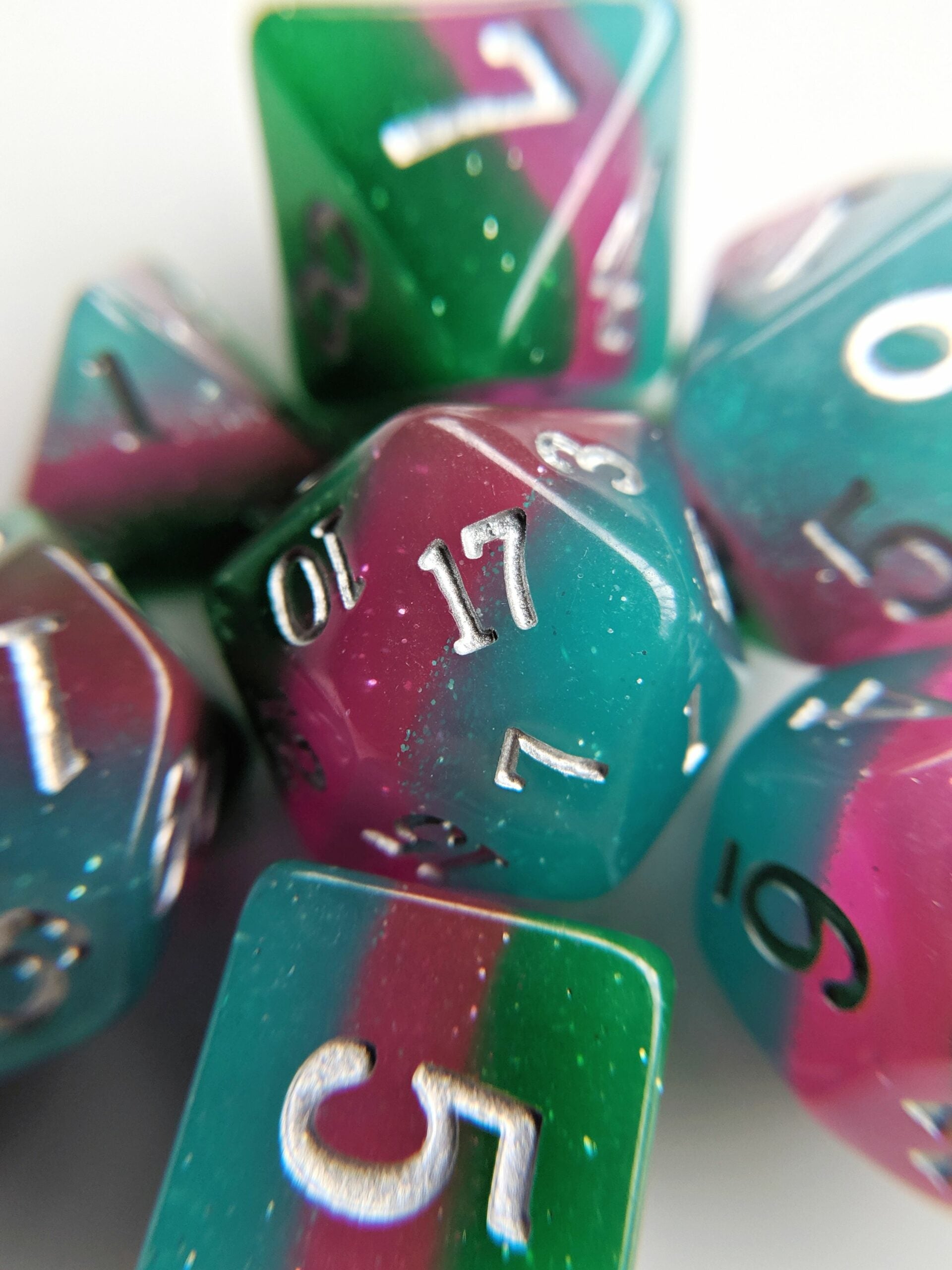 Elemental Spring Garden Resin 7 Dice Set - Comic Warehouse