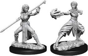 D&D Half-Elf Monk Unpainted Miniatures - The Comic Warehouse