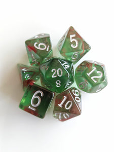 Bloodstone Nebula Dice 7 Piece Set - Comic Warehouse