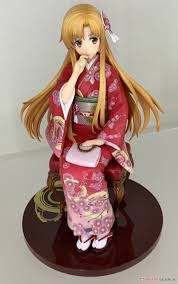 Sword Art Online Asuna Summertime Kimono Statue