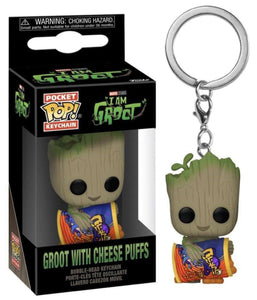 POP Pocket Keychain Groot With Cheese Puffs